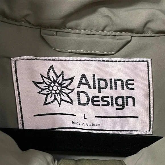New Men’s Alpine Design 1962 green outdoor jacket